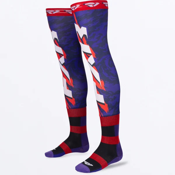FXR Riding Sock Navy/Purple/Nuke