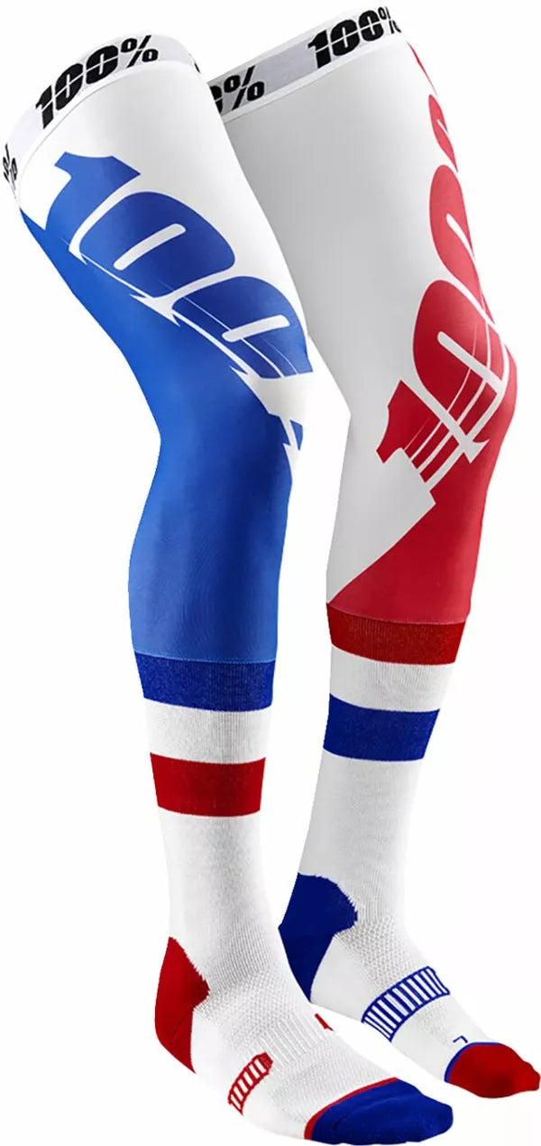 100% REV Knee Brace Performance Moto Socks