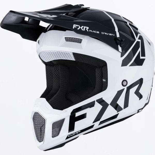 FXR Clutch Comp MX Helmet White/Black