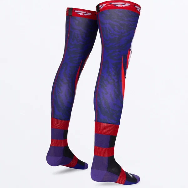 FXR Riding Sock Navy/Purple/Nuke