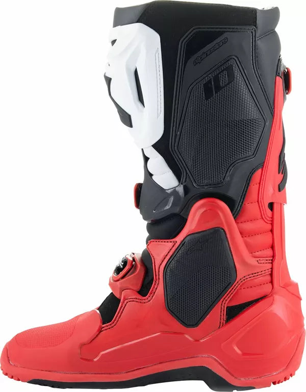 BOOT TECH 10 ENDURO BRIGHT RED/BLACK/WHITE