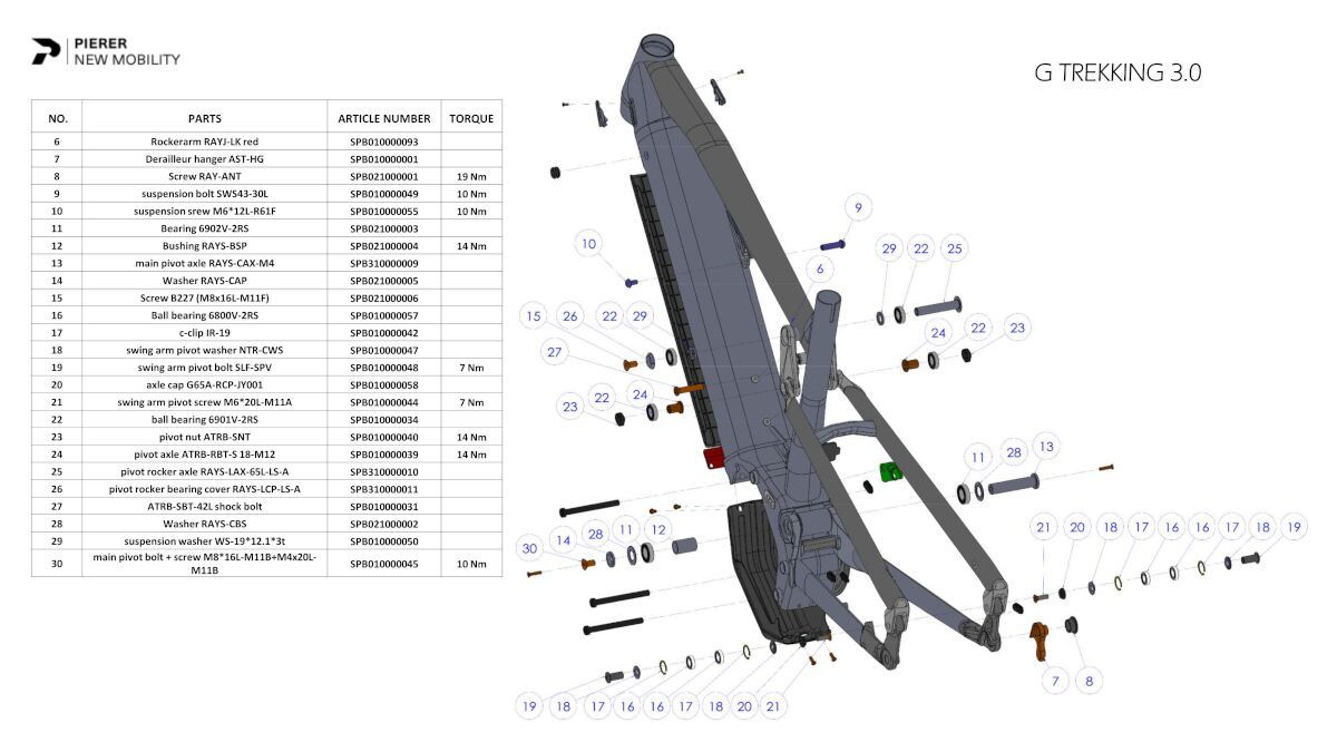 STUD LINKAGE SCHWING ARM SLF-SPV