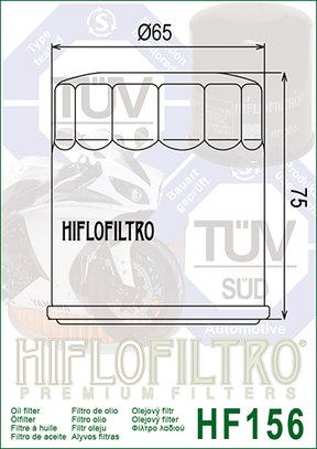 HiFlo öljynsuodatin HF156