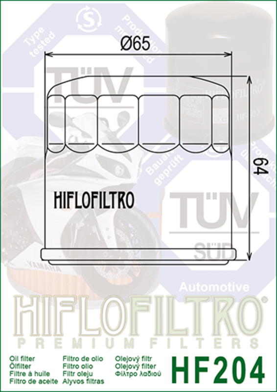 HiFlo öljynsuodatin HF204