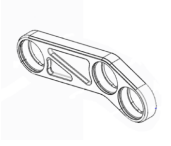 SUSPENSION LINK LEFT (BLACK) HQ7A-LK-L-A