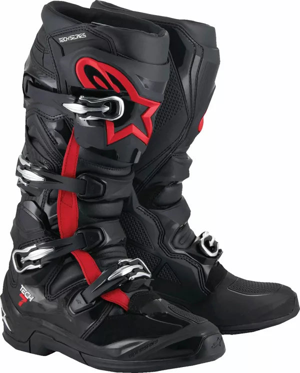 BOOT TECH 7 BLACK/RED FLUO