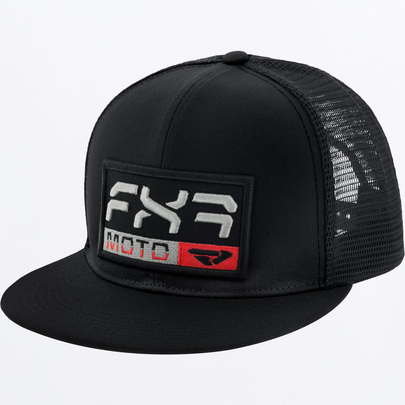 Moto Hat Black/Red Adult
