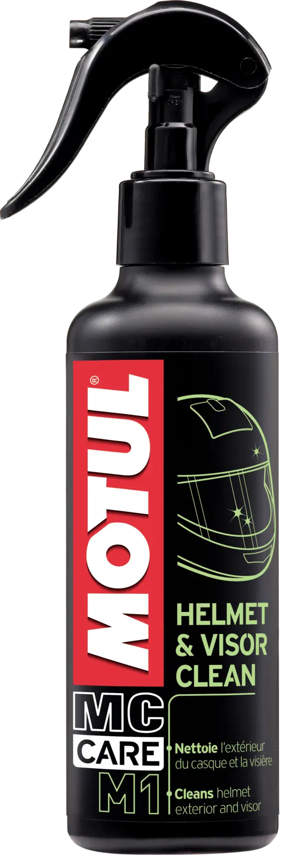 Motul M1 Helmet & Visor clean