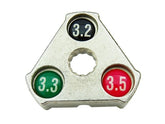 Pinna-avain CAVO, 3,2 / 3,3 / 3,5 mm, hopea