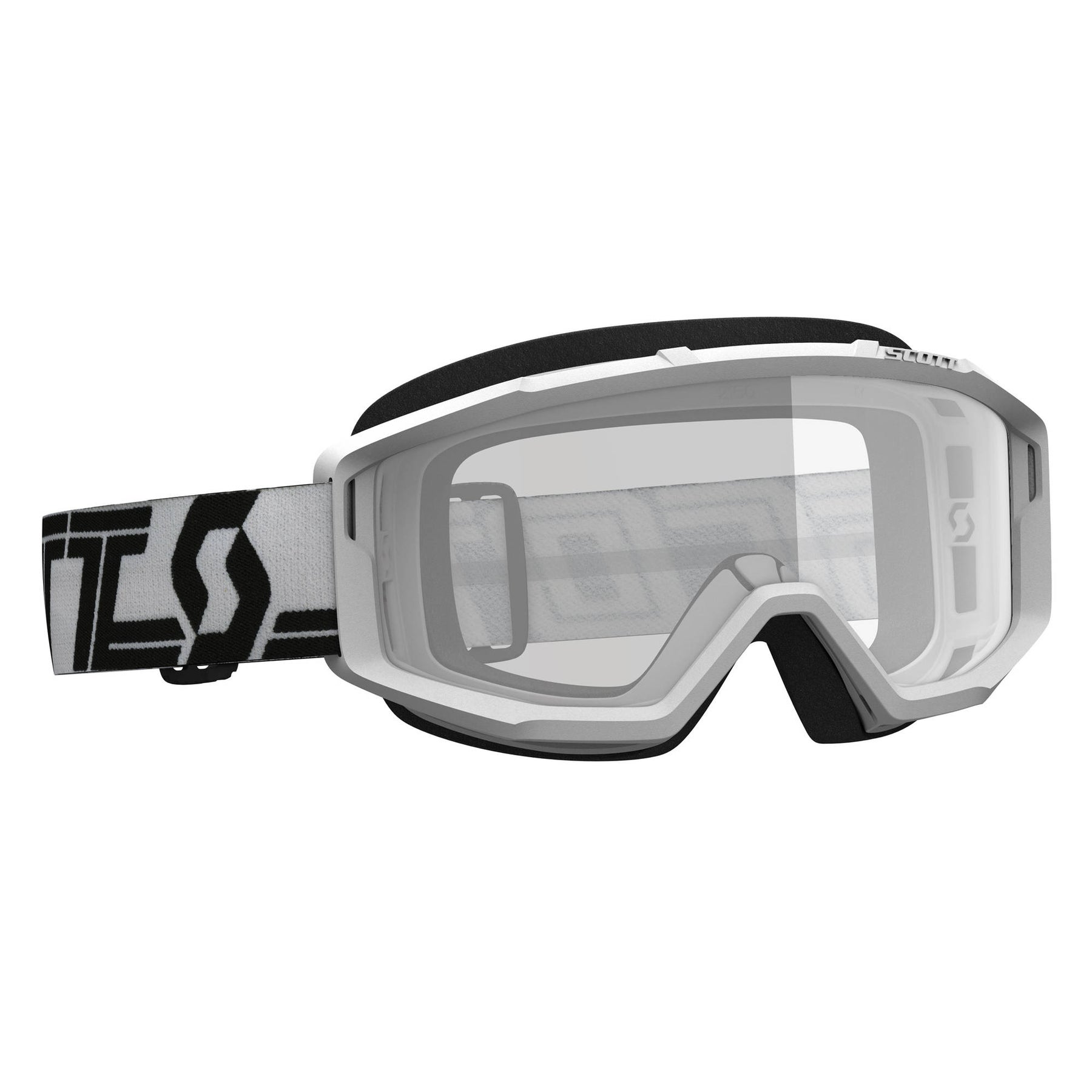 Scott Goggle Primal clear white/black clear