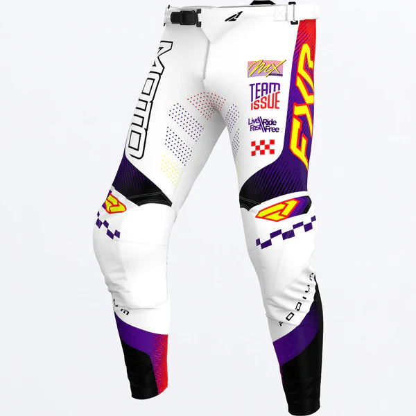 FXR Podium Gladiator MX Pant White/Purple/Red