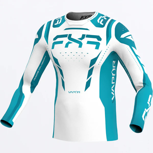 FXR Vapor Air MX Jersey Reef White