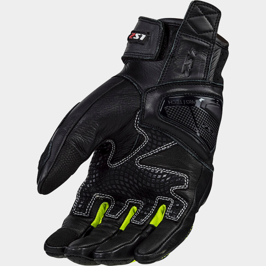 LS2 SPARK 2 AIR MAN GLOVES BLACK H-V YELLOW