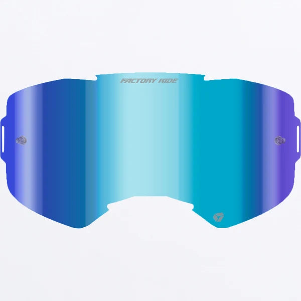 FXR Factory Ride MX Single Lens W/ Post 22-Blue/Blue-OS