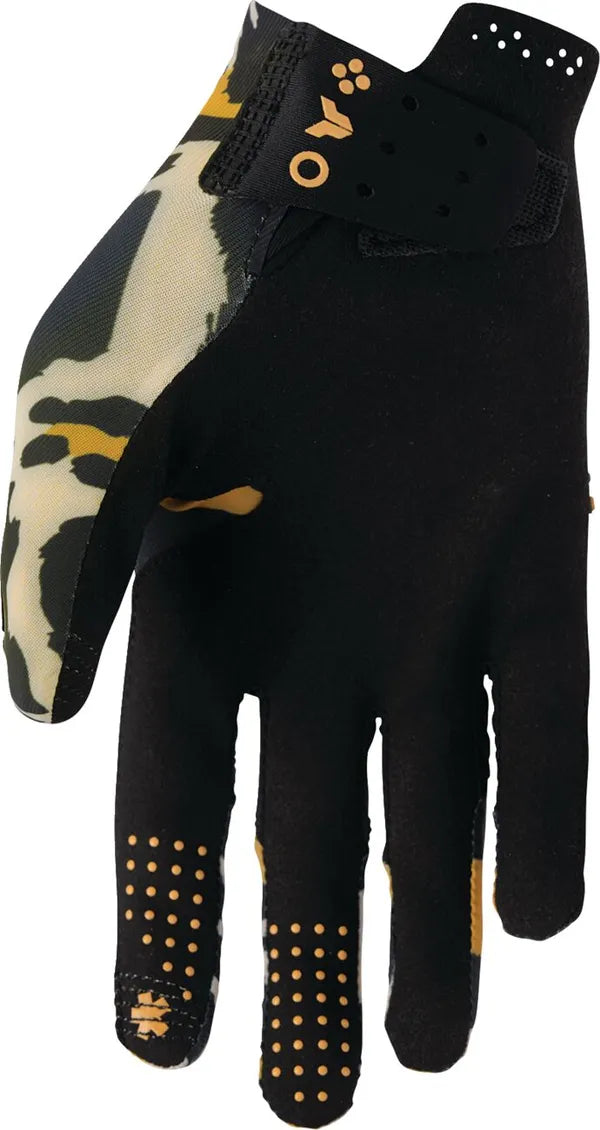 THOR GLOVES WOMENS SPORTMODE CHEETAH TAN/BLACK