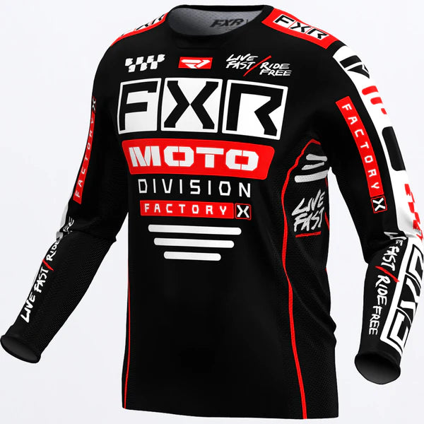 FXR Podium Gladiator MX Jersey Black/Red