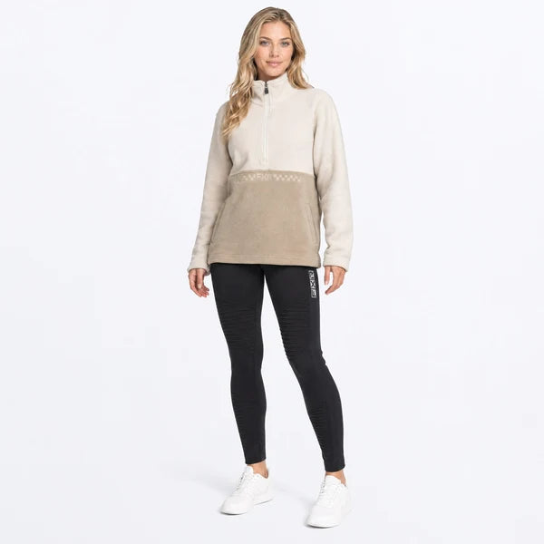 FXR W Aspen 1/4 Zip Fleece  Sand/Stone
