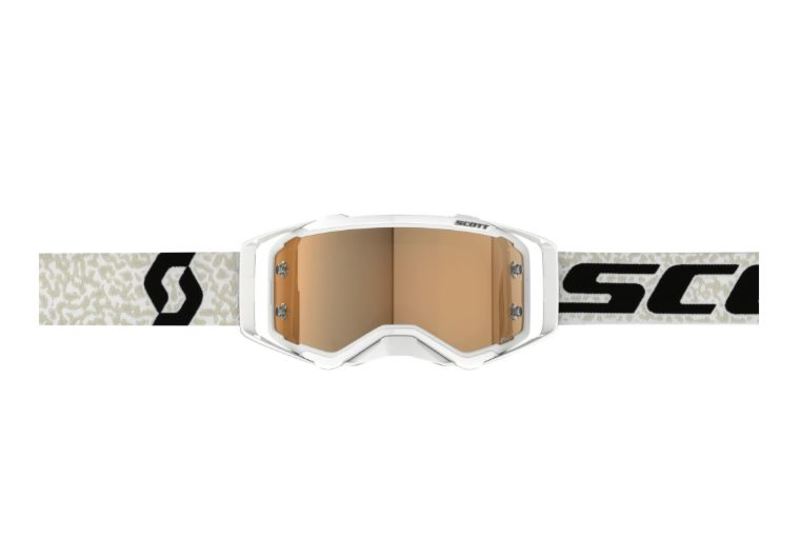 Scott Goggle Prospect AMP white/black gold chrome works