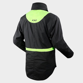 LS2 X-RAIN JACKET BLACK H-V YELLOW