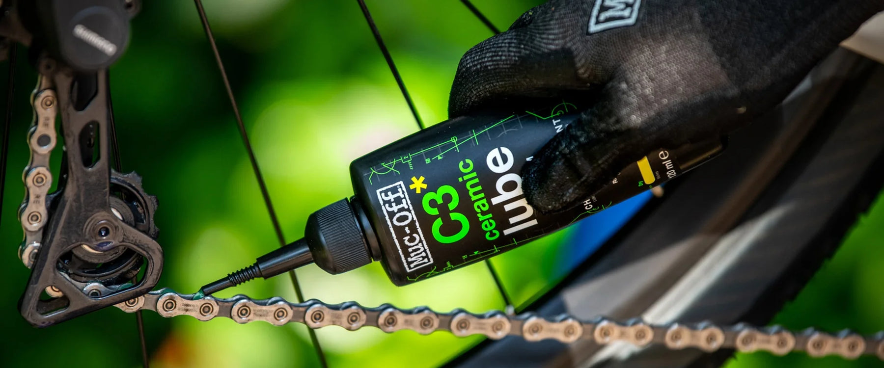 Muc-Off C3 Ceramic Dry Lube 120 ml – kuivan kelin ketjuöljy