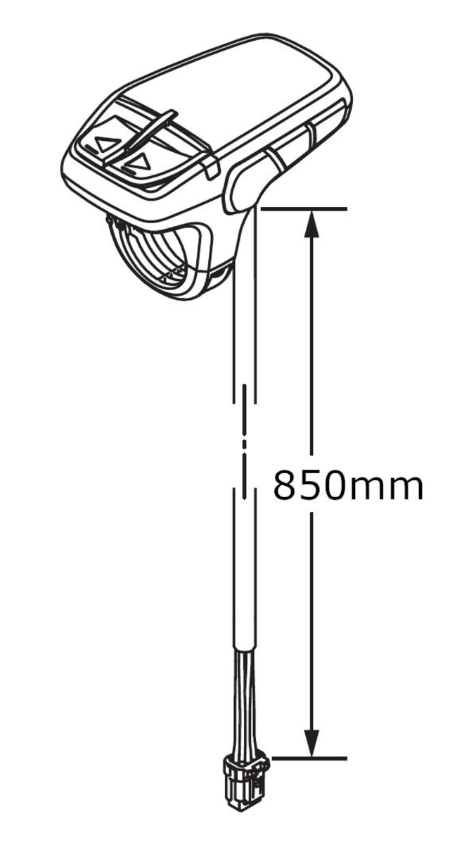 YAMAHA, eBIKE A-näyttö, 850mm