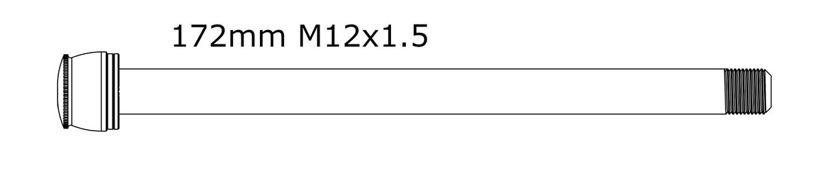 TAKA-AKSELI REX12-172MM M12X1.5
