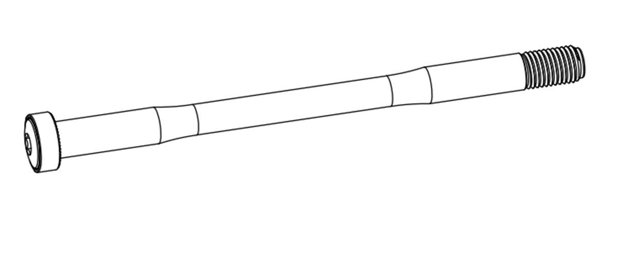 FASTACE AKSELI QTX630Y1 M12X1, 170,5MM