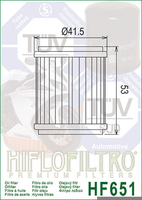 HiFlo öljynsuodatin HF651