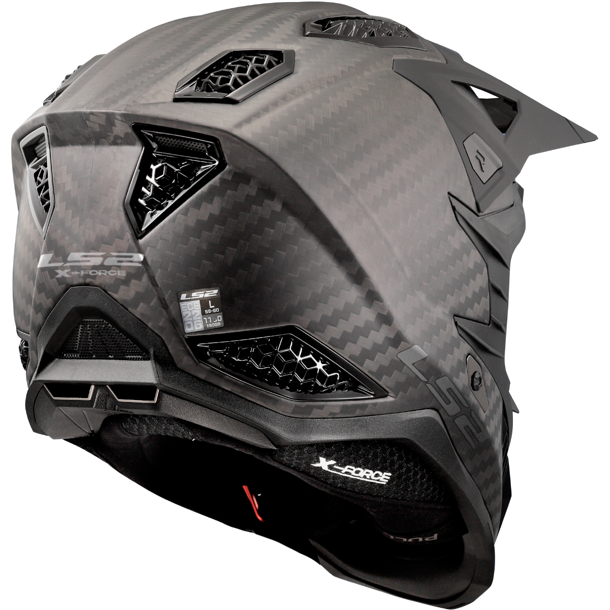 LS2 MX703 C X-FORCE PRO FIM MATT CARBON KYPÄRÄ