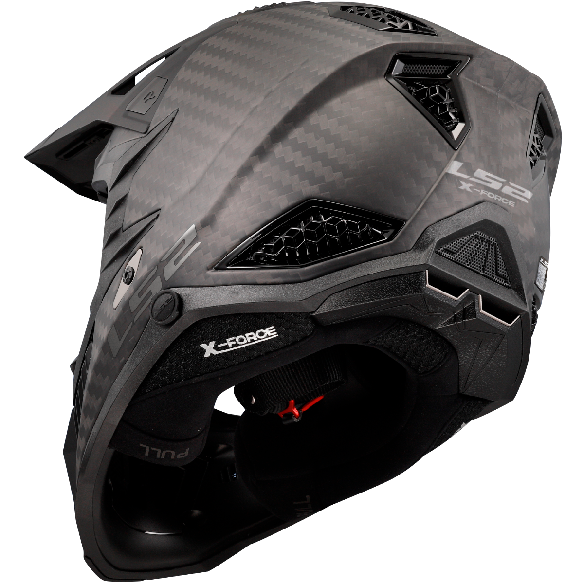 LS2 MX703 C X-FORCE PRO FIM MATT CARBON KYPÄRÄ