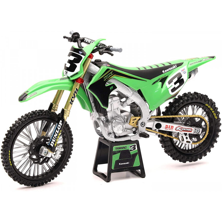 New-Ray, 1:12 Factory Kawasaki KX450 ELI TOMAC pienoismalli