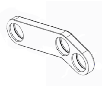 SUSPENSION LINK RIGHT (BLACK) HQ7A-LK-R-A