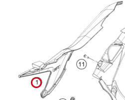 GASGAS MC85 air filter box cover right 25->