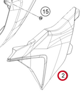 GASGAS MC85 air filter box cover left 25->