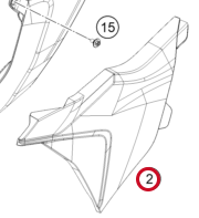 GASGAS MC85 air filter box cover left 25->