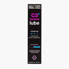 Muc-Off C3 Ceramic Wet Lube 120 ml – märän kelin ketjuöljy