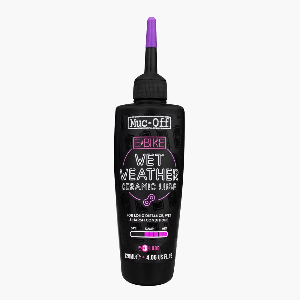 Muc-Off eBike Wet Lube 120 ml – sähköpyörän märän kelin ketjuöljy