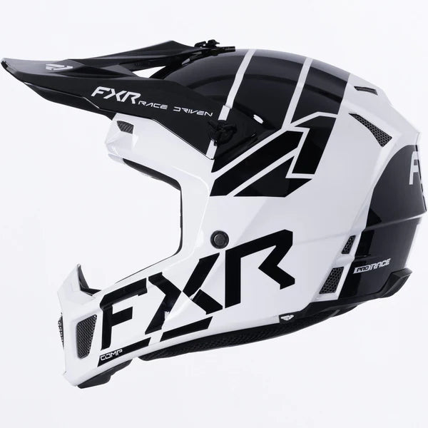 FXR Clutch Comp MX Helmet White/Black