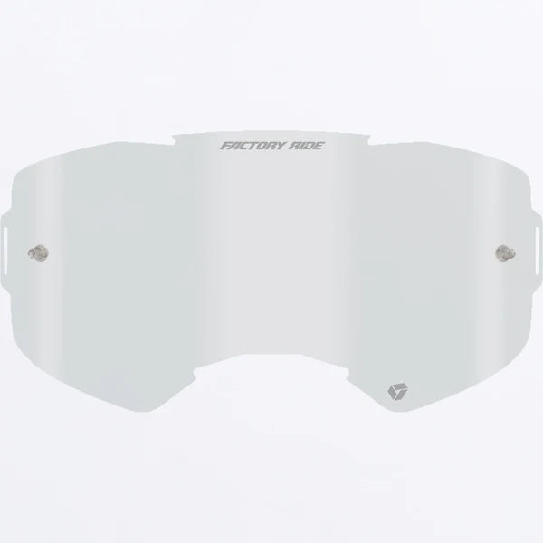 FXR Factory Ride MX Single Lens W/ Post Clear OS