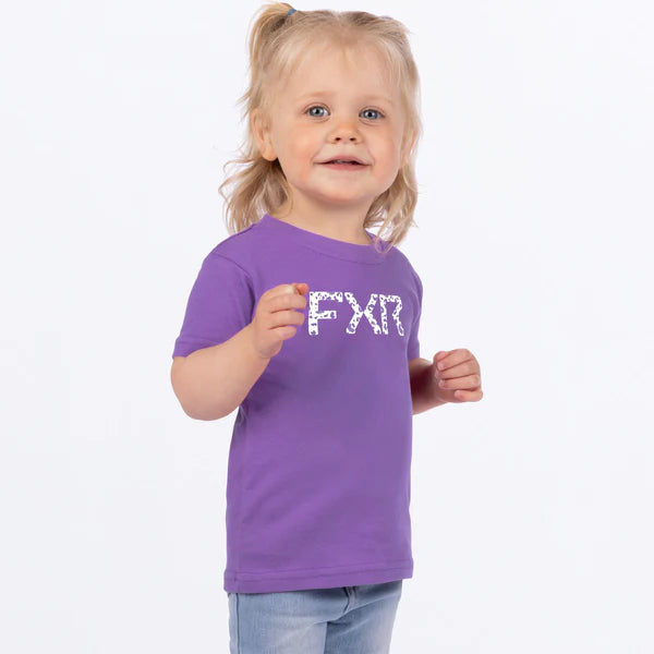 FXR Toddler Nala Premium T-Shirt 25-Amethyst/White Cheetah