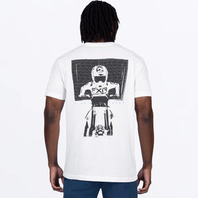 FXR M Behind Bars Premium T-Shirt 25-White/Asphalt
