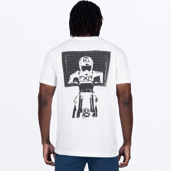 FXR M Behind Bars Premium T-Shirt 25-White/Asphalt