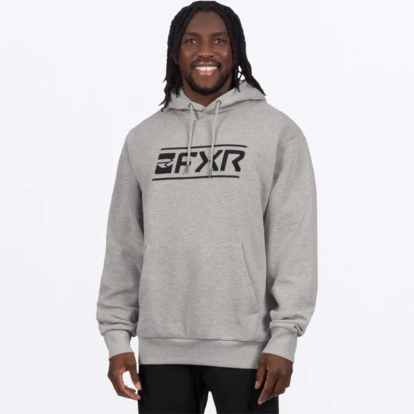 Victory Cotton PO Hoodie 26-Grey/Black