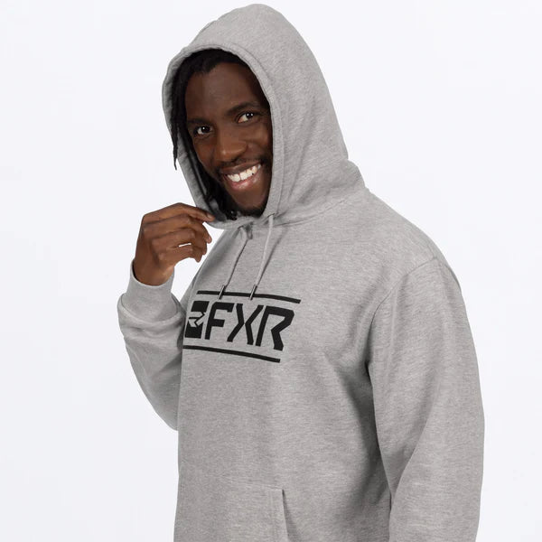 Victory Cotton PO Hoodie 26-Grey/Black