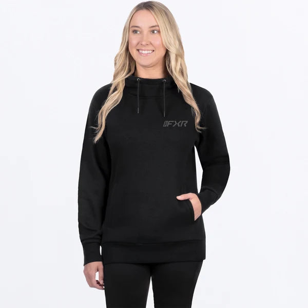 FXR W Mitered Cotton PO Hoodie  Black Ops