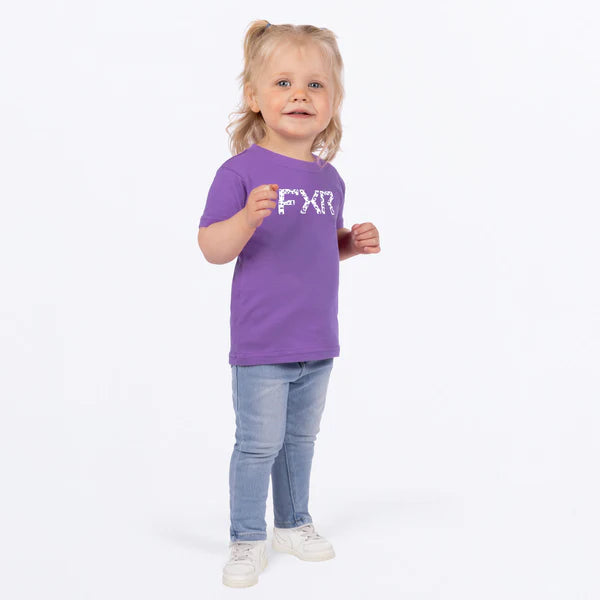 FXR Toddler Nala Premium T-Shirt 25-Amethyst/White Cheetah