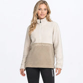 FXR W Aspen 1/4 Zip Fleece  Sand/Stone