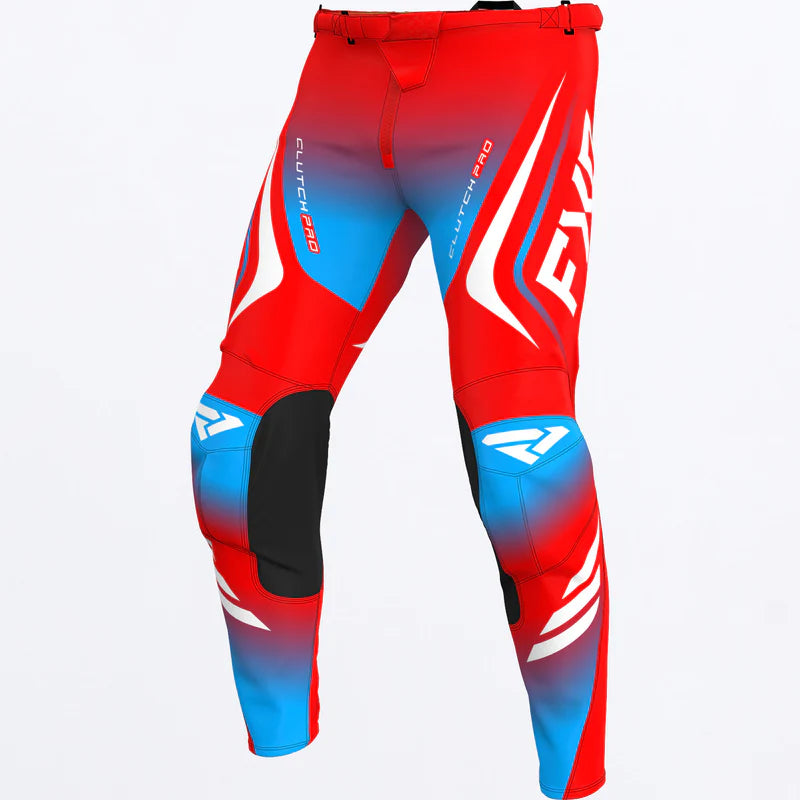 FXR Clutch Pro 2025 MX Pant Red/White/Cyan