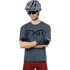 FXR M Helium Tech SS Jersey Steel Heather/Black