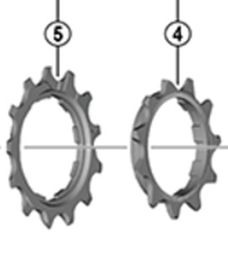 SHIMANO Takaratas 11T/13T, CS-LG700